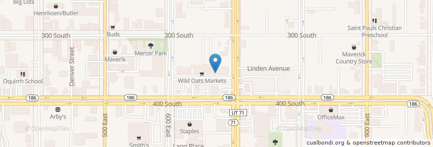 Mapa de ubicacion de Rumbi Island Grill en Amerika Syarikat, Utah, Salt Lake County, Salt Lake City.