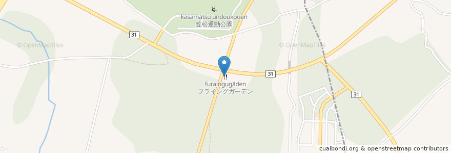 Mapa de ubicacion de フライングガーデン en Jepun, 茨城県, ひたちなか市.