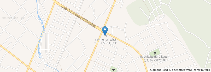 Mapa de ubicacion de ラーメン　あじ平 en Japan, Ibaraki Prefecture, Hitachinaka.
