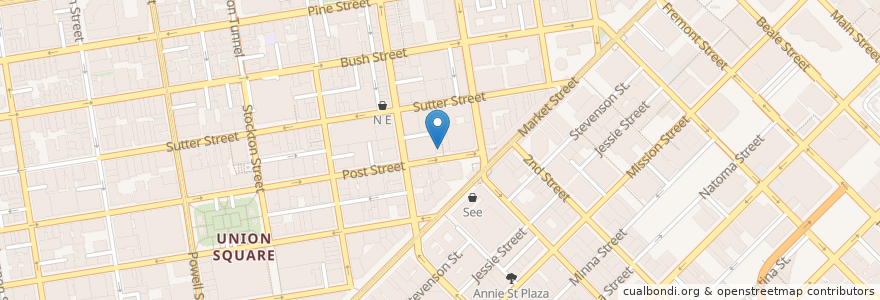 Mapa de ubicacion de Chaat Cafe Express en United States, California, San Francisco, San Francisco.