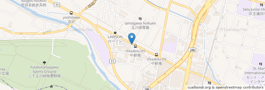 Mapa de ubicacion de ココカラファイン en Giappone, Tokyo, 世田谷区.