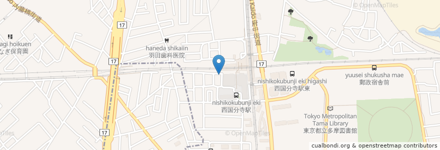 Mapa de ubicacion de 東京パスタgiappone en اليابان, 東京都, 国分寺市.