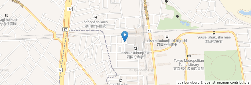 Mapa de ubicacion de 酒々や en Jepun, 東京都, 国分寺市.