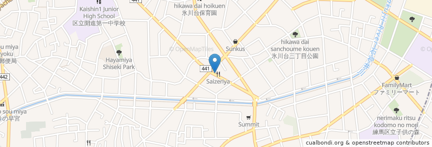 Mapa de ubicacion de やよい軒 en Jepun, 東京都, 練馬区.