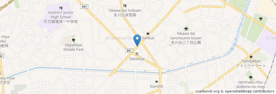 Mapa de ubicacion de Caffe21 en Jepun, 東京都, 練馬区.