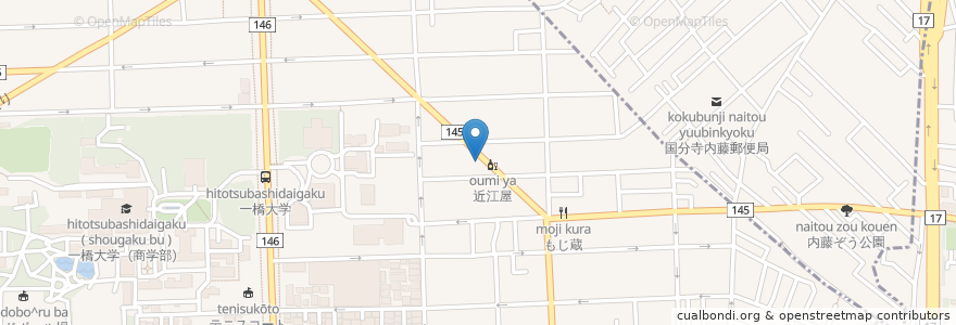 Mapa de ubicacion de やきとり紫さん en Jepun, 東京都, 国分寺市, 国立市.