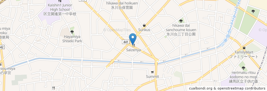 Mapa de ubicacion de サイゼリヤ en Япония, Токио, Нерима.