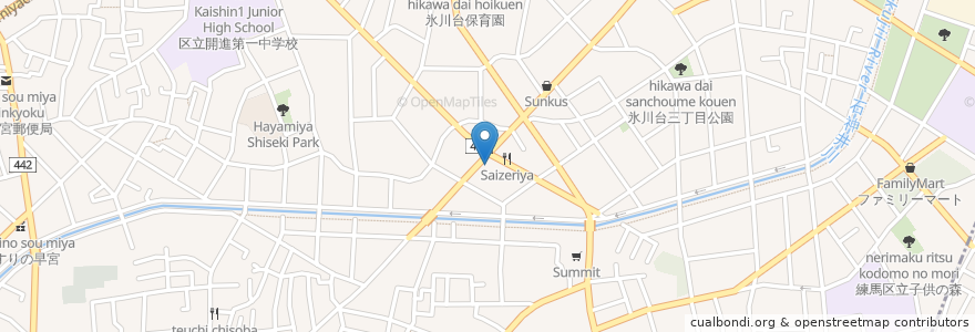 Mapa de ubicacion de ぱぱす en 일본, 도쿄도, 練馬区.