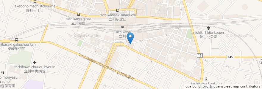 Mapa de ubicacion de SOOYEN en Jepun, 東京都, 立川市.