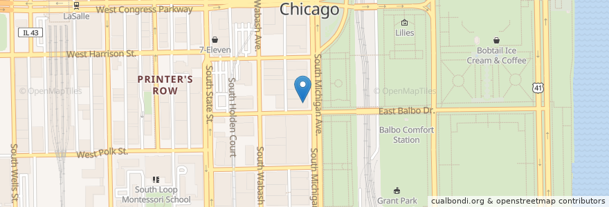 Mapa de ubicacion de Mercat a La Plaxa en Amerika Syarikat, Illinois, Chicago.