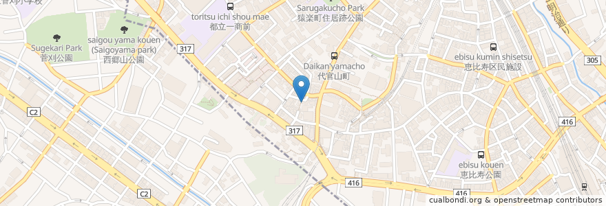 Mapa de ubicacion de メゾン ichi en Япония, Токио, Мегуро.