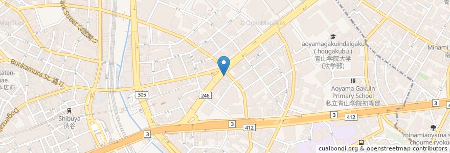 Mapa de ubicacion de カフェ・ベローチェ en Japonya, 東京都, 渋谷区.