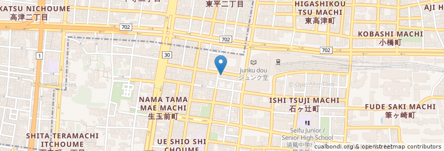 Mapa de ubicacion de 味むそう en Giappone, Prefettura Di Osaka, 大阪市, 天王寺区.