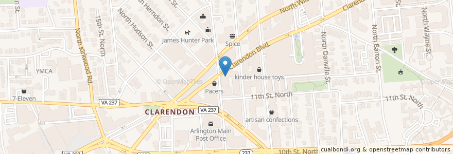 Mapa de ubicacion de Burke and Herbert Bank en 美利坚合众国/美利堅合眾國, 弗吉尼亚州 / 維吉尼亞州 / 維珍尼亞州, Arlington County, Arlington.
