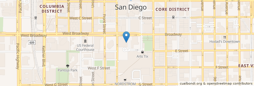 Mapa de ubicacion de Thai Time en ایالات متحده آمریکا, کالیفرنیا, San Diego County, San Diego.