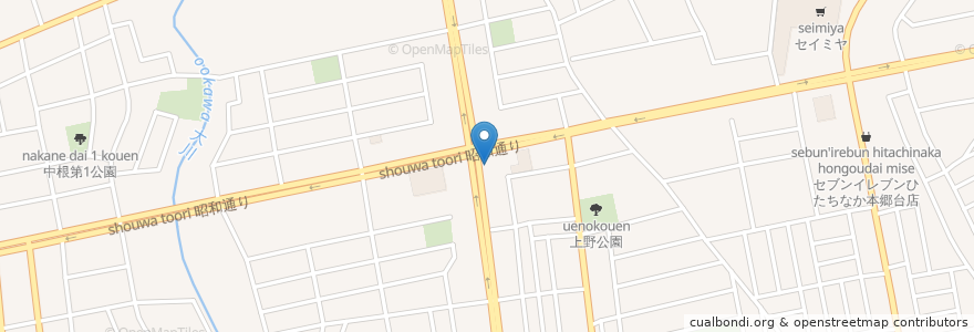 Mapa de ubicacion de 水戸信用金庫 en Japonya, 茨城県, ひたちなか市.