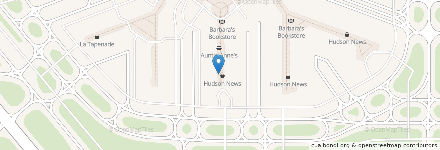 Mapa de ubicacion de Starbucks en アメリカ合衆国, イリノイ州, シカゴ.