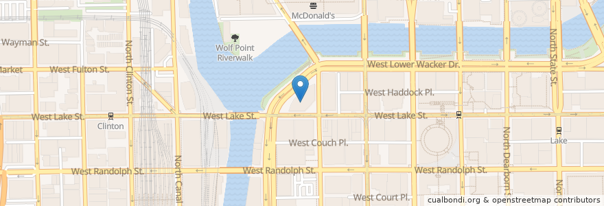 Mapa de ubicacion de Goodwin's en Estados Unidos Da América, Illinois, Chicago.