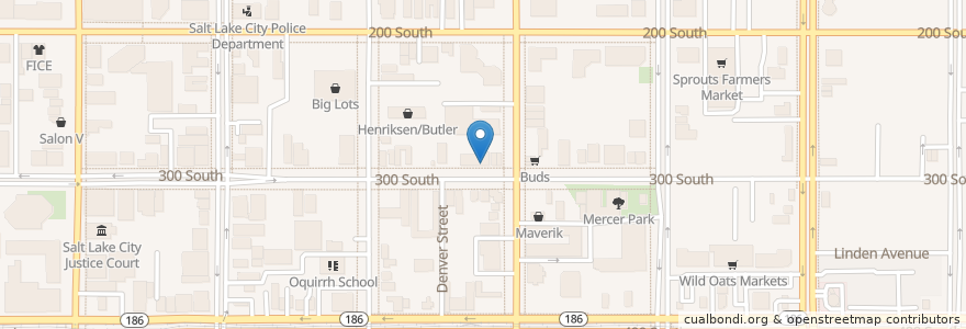 Mapa de ubicacion de The Other Place en アメリカ合衆国, ユタ州, Salt Lake County, Salt Lake City.
