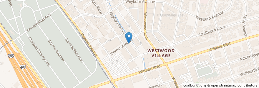 Mapa de ubicacion de Novel Cafe Westwood en Vereinigte Staaten Von Amerika, Kalifornien, Los Angeles County, Los Angeles.