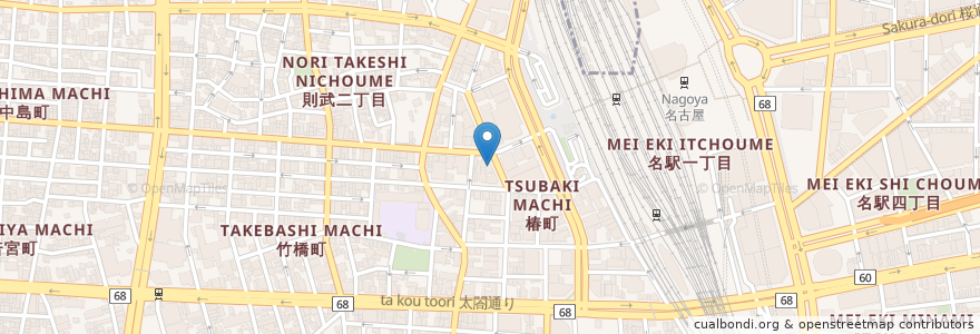Mapa de ubicacion de Val's en Japon, Préfecture D'Aichi, 名古屋市, 中村区.