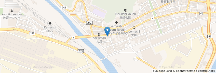 Mapa de ubicacion de JAいわて花巻 en Giappone, Prefettura Di Iwate, 釜石市.