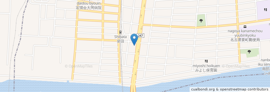 Mapa de ubicacion de ステーキ宮 en اليابان, 愛知県, 名古屋市, 南区.