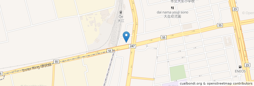 Mapa de ubicacion de 松竹園 en 일본, 아이치현, 나고야 시, 南区.