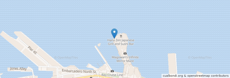 Mapa de ubicacion de Neptune's Waterfront Grill and Bar en Estados Unidos De América, California, San Francisco, San Francisco.