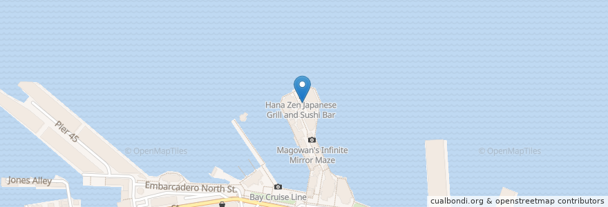 Mapa de ubicacion de Player's Sports Grill and Arcade en United States, California, San Francisco, San Francisco.