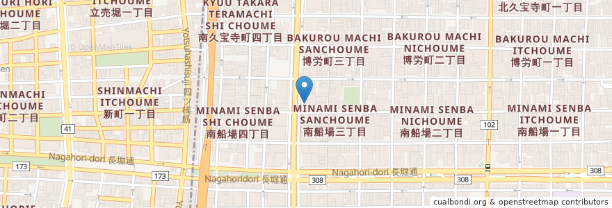Mapa de ubicacion de 三井住友銀行 en Jepun, 大阪府, 大阪市, 中央区.