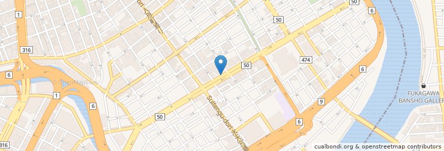 Mapa de ubicacion de 常とん en Japan, 東京都, 中央区.