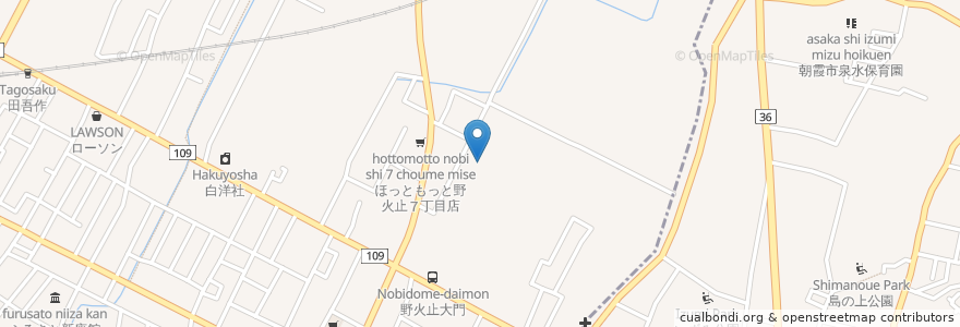 Mapa de ubicacion de マクドナルド en Japan, 埼玉県, 新座市.