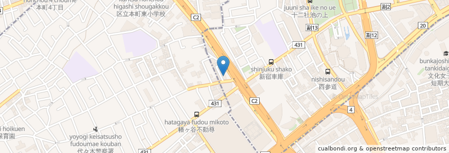 Mapa de ubicacion de ココス en ژاپن, 東京都, 渋谷区.