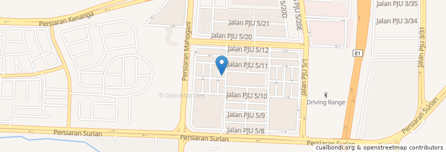 Mapa de ubicacion de Honsbridge Academy en Malezya, Selangor, Petaling Jaya.