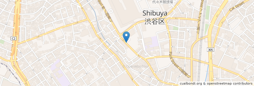 Mapa de ubicacion de カンティブール屋台 en ژاپن, 東京都, 渋谷区.