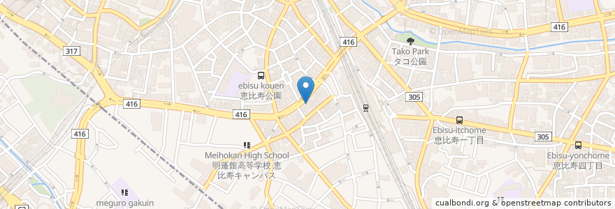 Mapa de ubicacion de 手打ち酒菜蕎麦 初代 en 日本, 東京都.