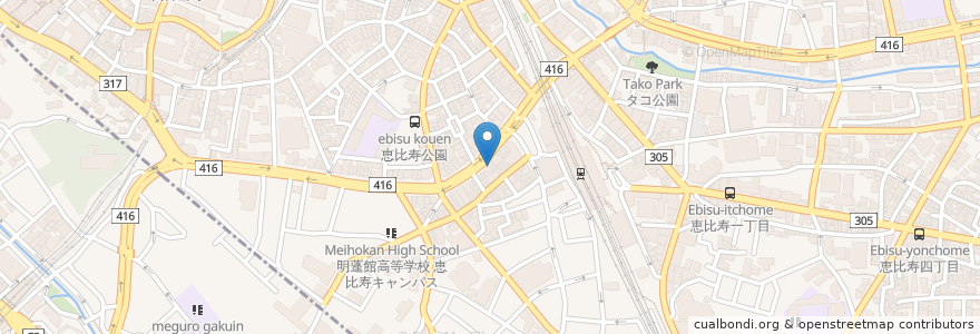 Mapa de ubicacion de 炭火焼肉 トラジ庵 en Japan, Tokio.