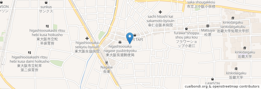 Mapa de ubicacion de 焼酎バー　りばーてぃ en Япония, Осака, 東大阪市.