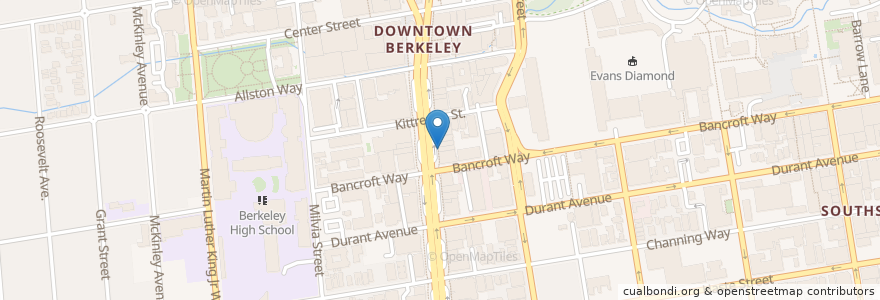 Mapa de ubicacion de Little Plearn Thai Kitchen en Amerika Birleşik Devletleri, Kaliforniya, Alameda İlçesi, Berkeley.