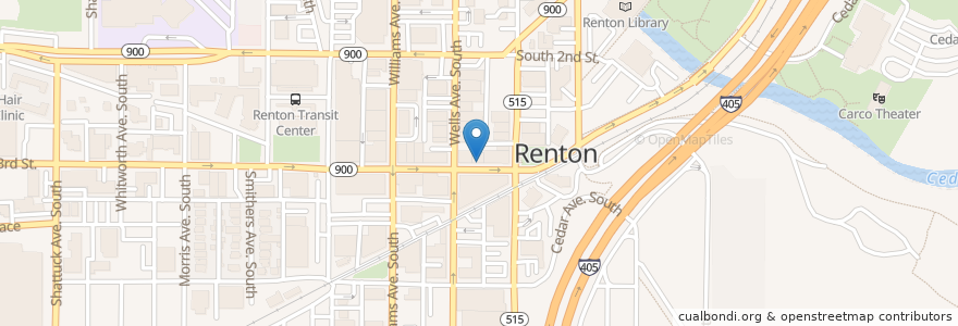 Mapa de ubicacion de 8 Bit Arcade en Estados Unidos De América, Washington, King County, Renton.