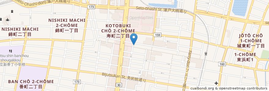 Mapa de ubicacion de 百十四銀行 ATMコーナー en Japon, Préfecture De Kagawa, 高松市.