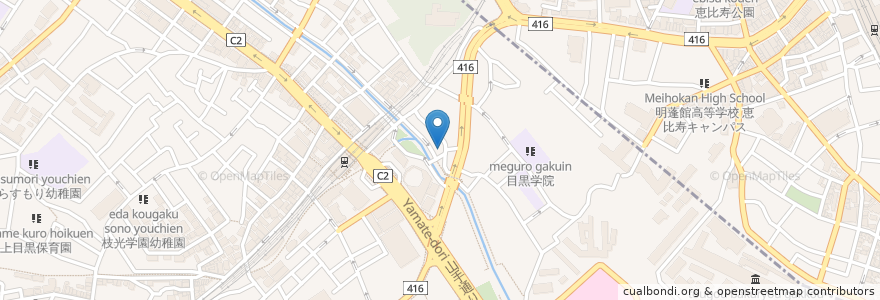 Mapa de ubicacion de Tavern en Jepun, 東京都, 目黒区.