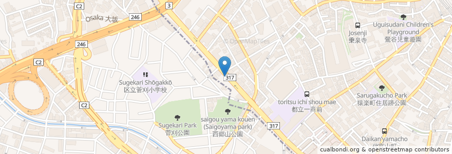 Mapa de ubicacion de Ristorante Yagi en Japan, Tokio, 目黒区.