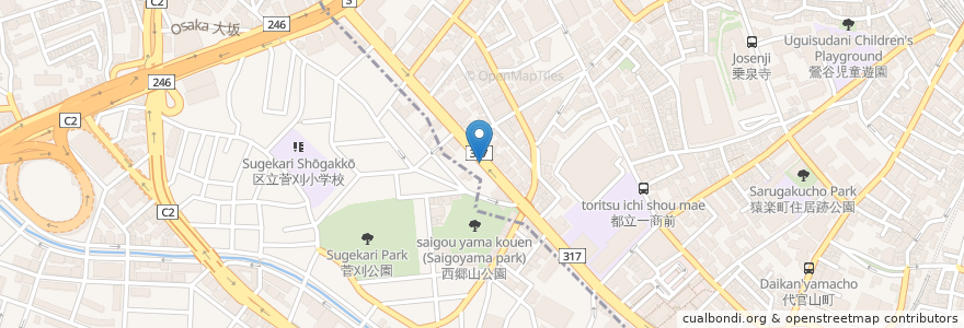 Mapa de ubicacion de Load parking en Япония, Токио, Мегуро.