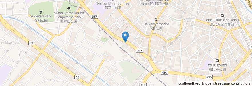 Mapa de ubicacion de Load parking en 日本, 東京都, 目黒区.