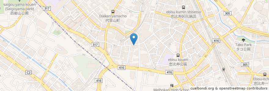 Mapa de ubicacion de Ronfan. 龍坊 en Japon, Tokyo, 目黒区.