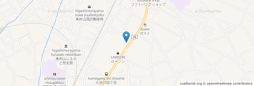 Mapa de ubicacion de Dr.関塾 en Japão, Tóquio, 東村山市.