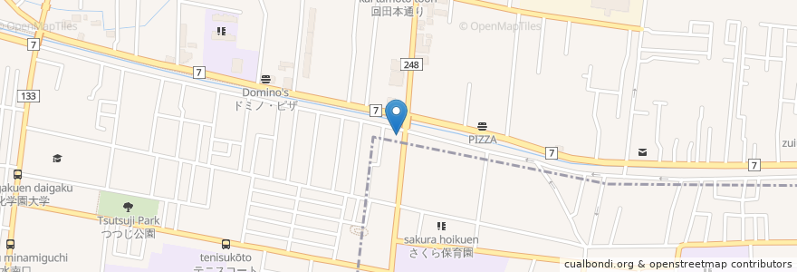 Mapa de ubicacion de 三上接骨院 en Japão, Tóquio, 小平市.
