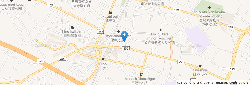 Mapa de ubicacion de 三井のリパーク en Japão, Tóquio, 日野市.